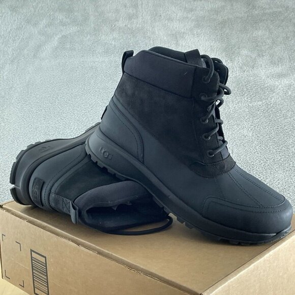 UGG Men's Emmett Duck Boot Black 13 Durable Rubber Sole NWOB S016 - Picture 1 of 8